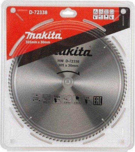 Пильный диск по дереву MAKITA D-72338 305х30х100t - изображение 2