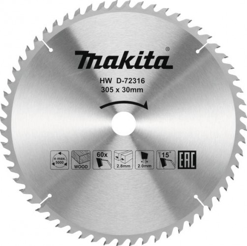 Пильный диск по дереву MAKITA D-72316 305х30х60t