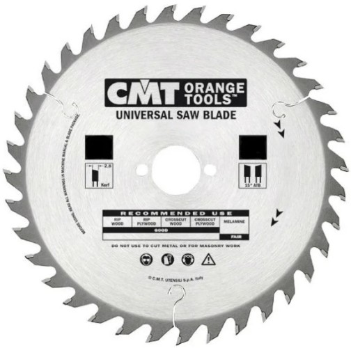 Пильный диск по дереву СМТ 165X30X2,6/1,615°15°ATBZ=24 291.165.24M