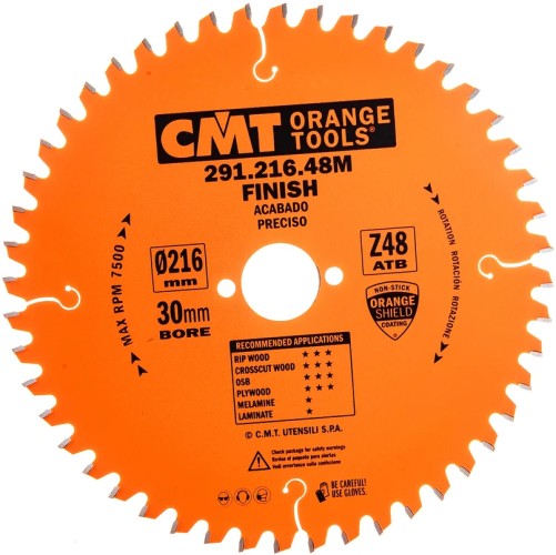 Пильный диск по дереву СМТ 216X30X2,8/1,8-5°15°ATBZ=48 291.216.48M