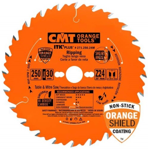 Пильный диск по дереву СМТ 216X30X1,8/1,2-5°10°ATB+8°SHEARZ=36 271.216.36M