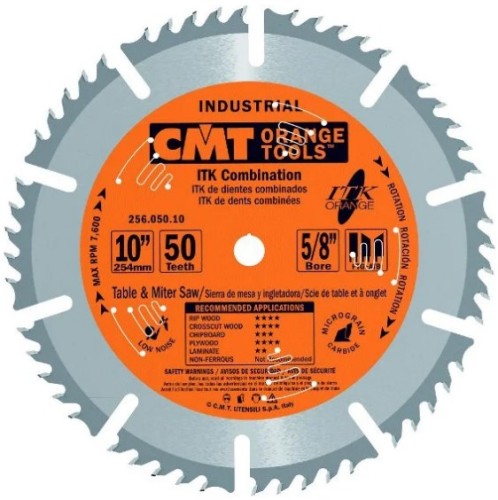 Пильный диск по дереву СМТ 254х2,5/1,8х30Z=50a=12TCG+ATB CG  256.050.10M