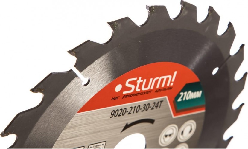 Пильный диск по дереву Sturm 9020-210-30-24T 210x30x24 зубов - изображение 2