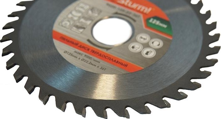 Пильный диск по дереву Sturm 9020-125-22-36T 125x22x36 зубьев - изображение 2