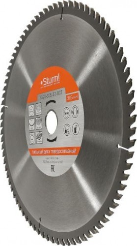 Пильный диск по дереву Sturm 9020-305-30-80T 305x30x80 зубьев, твердосплавные напайки - изображение 2