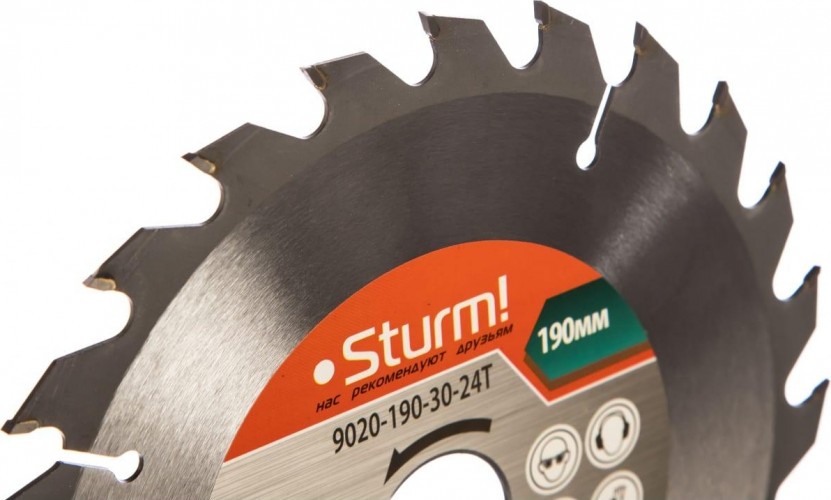 Пильный диск по дереву Sturm 9020-190-30-24T 190x30x24 зуба - изображение 2