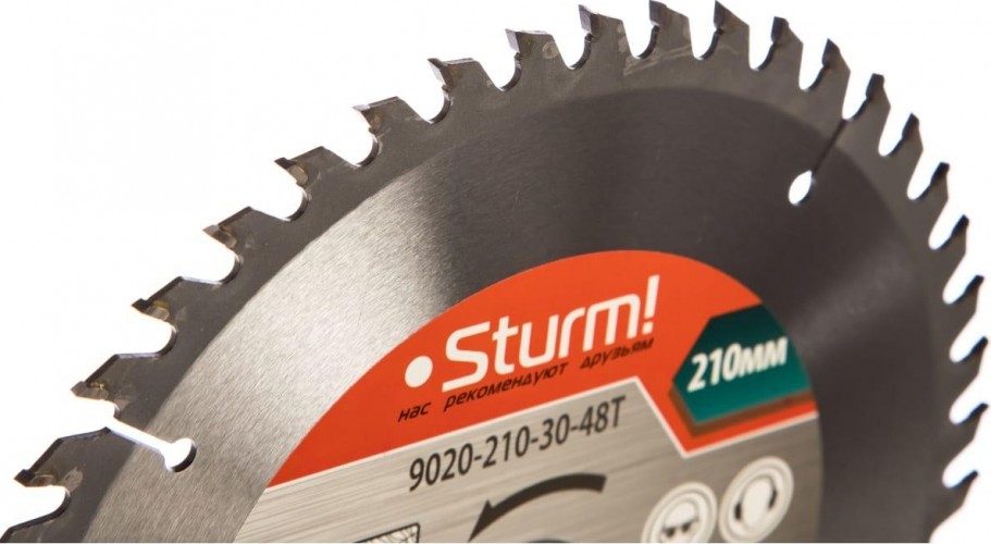 Пильный диск по дереву Sturm 9020-210-30-48T 210x30x48 зубьев - изображение 2