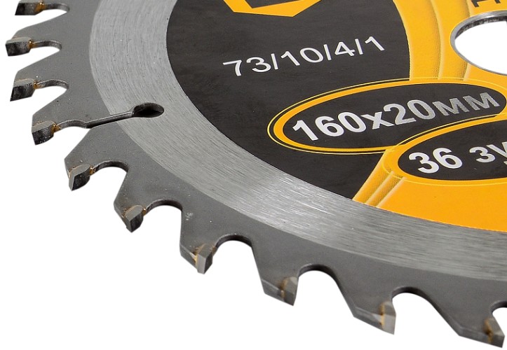 Пильный диск по дереву ВИХРЬ 160х20 мм,36 зубьев диск по 73/10/4/1 - изображение 4