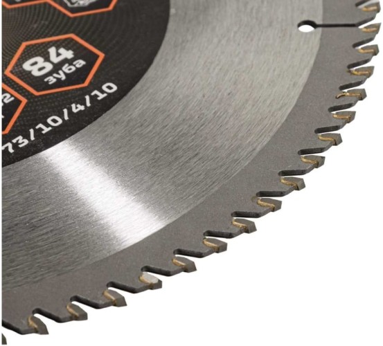 Пильный диск по дереву ВИХРЬ  255х32 мм, 84 зуба+кольцо 73/10/4/10 - изображение 4