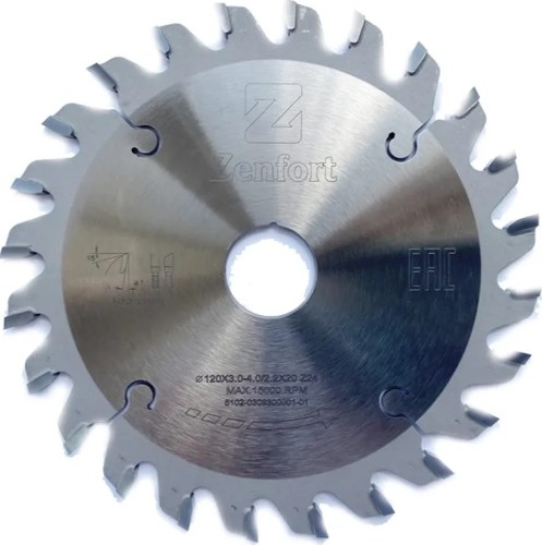 Пильный диск по дереву ZENFORT HA2 31EB 120х22 Z24, HM