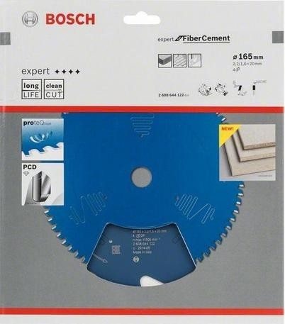 Пильный диск по фиброцементу BOSCH 165х4х20 Expert for Fiber Cement 2608644122