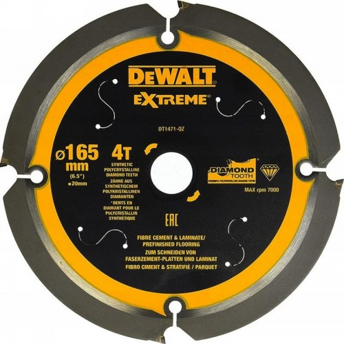 Пильный диск по фиброцементу DeWALT 165х4тх20 мм Extreme DT1471-QZ DT1471-QZ