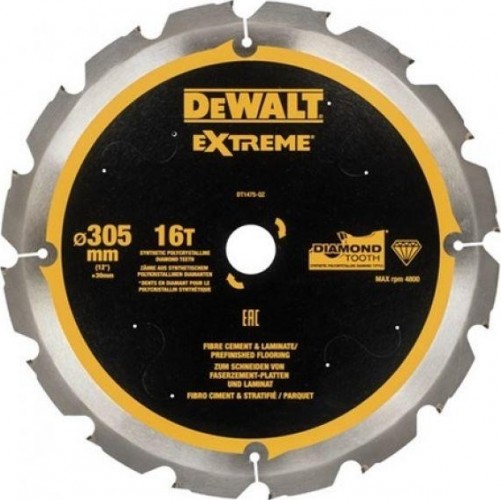 Пильный диск по фиброцементу DeWALT 305х16тх30 мм Extreme DT1475-QZ DT1475-QZ