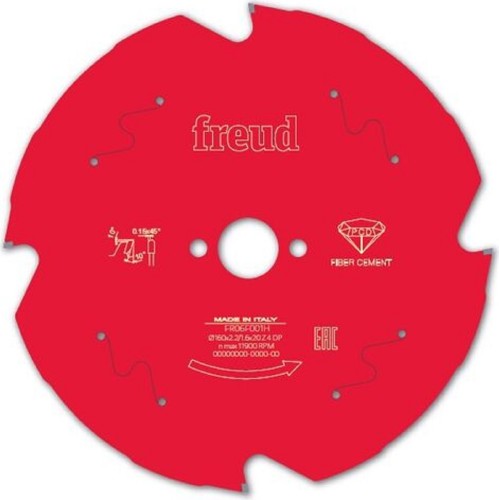Пильный диск по фиброцементу Freud FR06F001H 160x2,2/1,6x20 Z4 A=10°, TCG, HH Fiber Cement