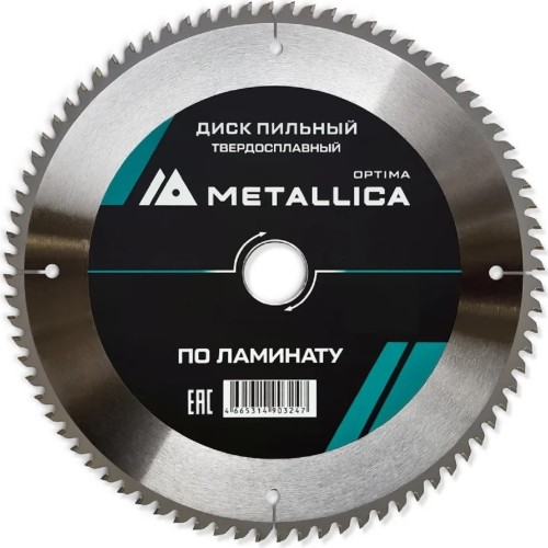 Пильный диск по ламинату METALLICA Optima 300x32/30 мм 80 зубов, Т=3,0 мм  903254