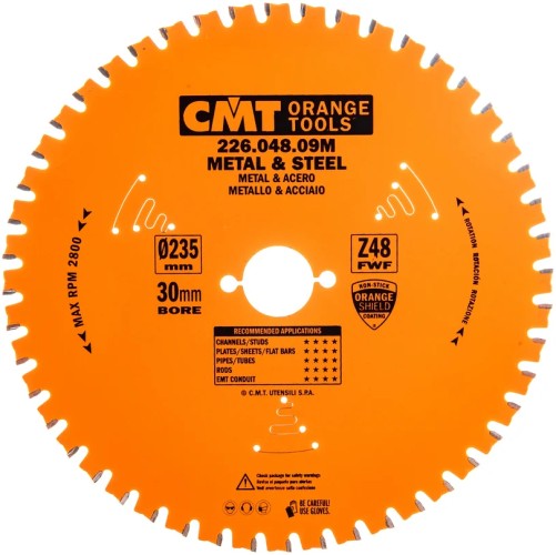 Пильный диск по металлу и металлопрофилю СМТ 235X30X2,2/1,80°FWFZ=48 226.048.09M