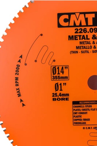 Пильный диск по металлу и металлопрофилю СМТ 355X25,4X2,2/1,80°8°FWFZ=90 226.090.14 - изображение 2