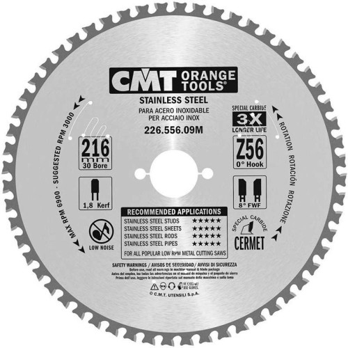 Пильный диск по металлу и металлопрофилю СМТ 355X30X2,2/1,810°8°FWFZ=90 226.590.14M