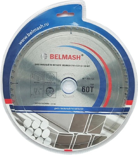 Пильный диск по металлу и металлопрофилю BELMASH RD175A 210x2,2/1,6x30 60T - изображение 2