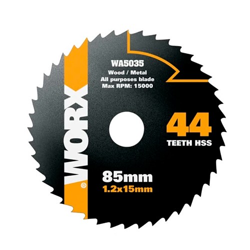 Пильный диск по металлу Worx WA5035 44T HSS 85х1,2х15 мм WA5035