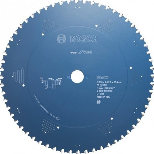 Пильный диск по стали BOSCH 305х60х25.4 мм Expert for Steel 2608643060