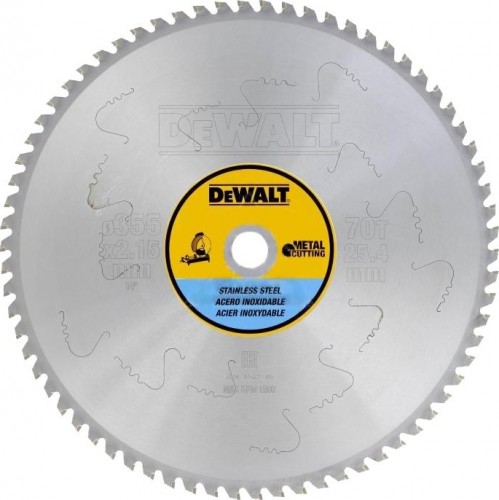 Пильный диск по стали DeWALT 355х70тх25.4 мм INOX Extreme DT1921-QZ  DT1921-QZ