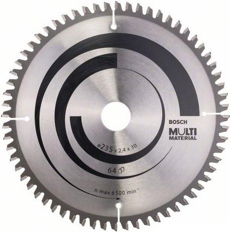 Пильный диск универсальный BOSCH 235х64х30 мм MULTI MATERIAL 2608640514