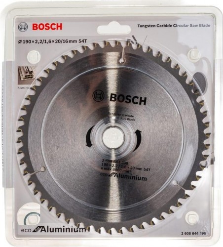 Пильный диск универсальный BOSCH ECO ALU/Multi 190x20/16-54T 2608644390 - изображение 3