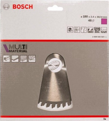 Пильный диск универсальный BOSCH Standard 180Х30 48 MULTIMATER 2608640507 - изображение 2