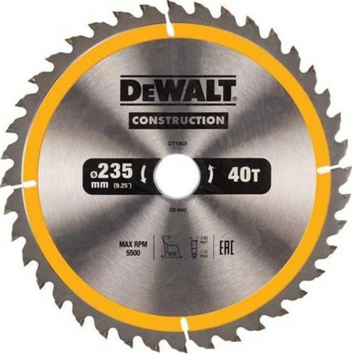 Пильный диск универсальный DeWALT 235х40тх30 мм Construction DT1955-QZ DT1955-QZ