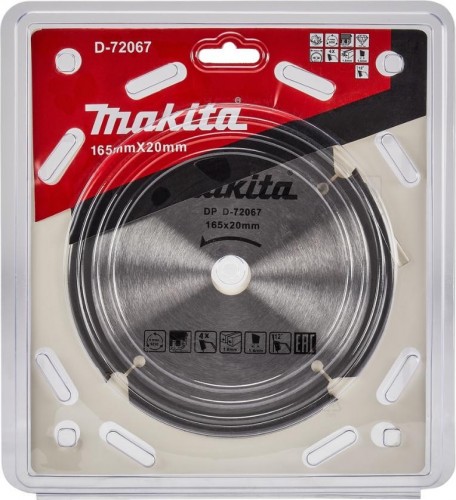 Пильный диск универсальный MAKITA D-72067 для цементноволокнистых плит, 165x20x1.4x4t - изображение 2
