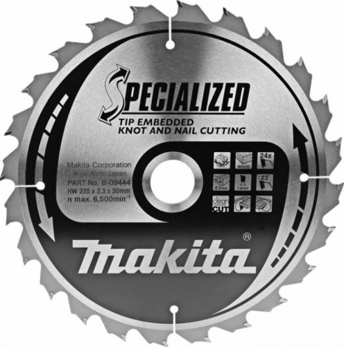 Пильный диск универсальный MAKITA 235x30x1.6x24T для демонтажных работ B-09444