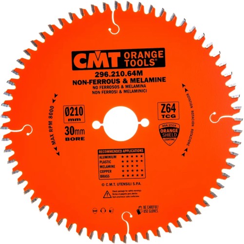 Пильный диск универсальный СМТ 210X30X2,8/2,2-6°TCGZ=64 296.210.64M