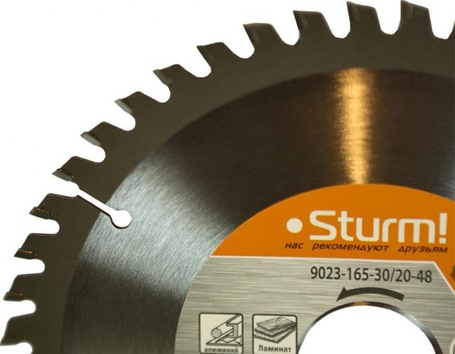 Пильный диск универсальный Sturm 9023-165-30/20-48 зубьев - изображение 2