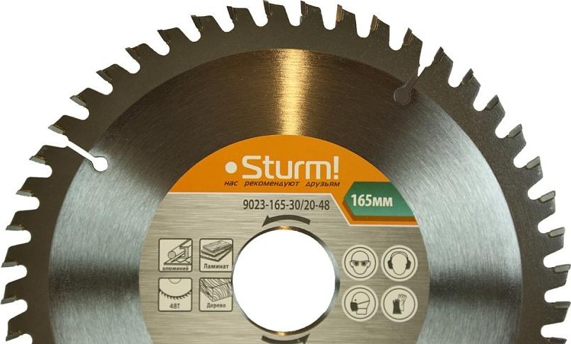 Пильный диск универсальный Sturm 9023-165-30/20-48 зубьев - изображение 3
