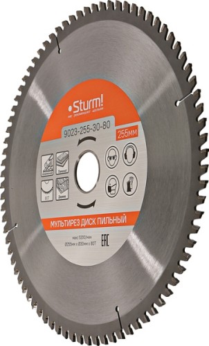 Пильный диск универсальный Sturm 9023-255-30-80 255x30x80 зубьев - изображение 2