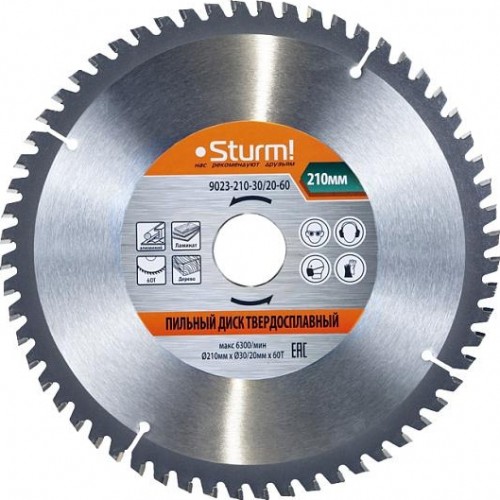 Пильный диск универсальный Sturm 9023-210-30/20-60 зубьев