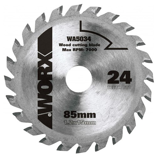 Пильный диск универсальный Worx WA5034 24Т 85х1,2х15 мм ТСТ WA5034
