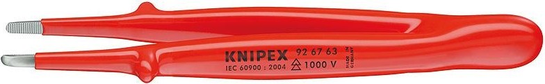 Пинцет диэлектрический KNIPEX 926763 1000V, для прецизионных работ KN-926763