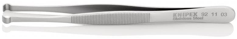 Пинцет KNIPEX KN-921103 позиционный, 122 мм, гладкие прямые губки