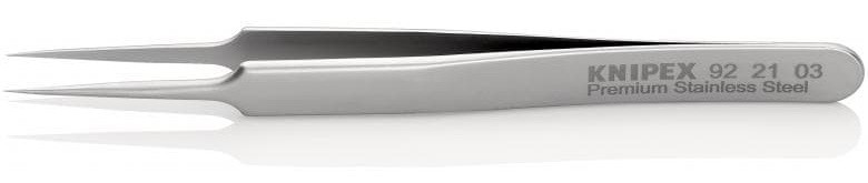 Пинцет KNIPEX KN-922103 прецизионный, нерж, 110 мм, гладкие прямые игловид