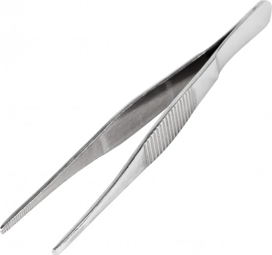 Пинцет REXANT 12-0360 прямой, рифленый 125 мм (блистер)