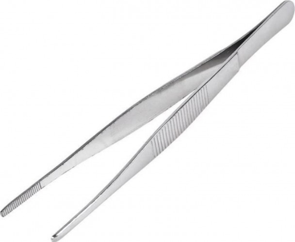 Пинцет REXANT 12-0366 прямой, рифленый 160 мм (блистер)