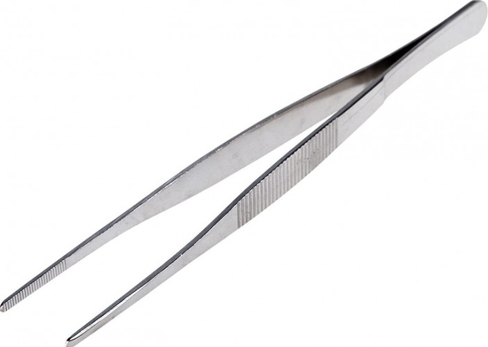 Пинцет REXANT 12-0368 прямой, рифленый 200 мм (блистер)