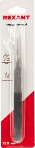 Пинцет REXANT 12-0375 прямой с острыми кончиками 120 мм - изображение 2