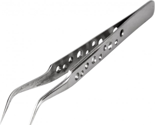 Пинцет REXANT Airy 120 мм изогнутый узкий (блистер) 12-0385