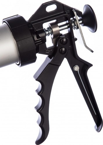 Пистолет для герметика Biber 60109 закрытый, алюм. корпус 380мм/600мл тов-146896 - изображение 2