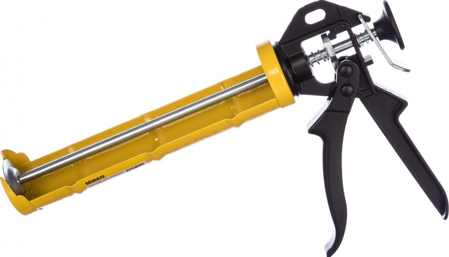 Пистолет для герметика Biber 60107 9'' полукорпусной усиленный тов-048215