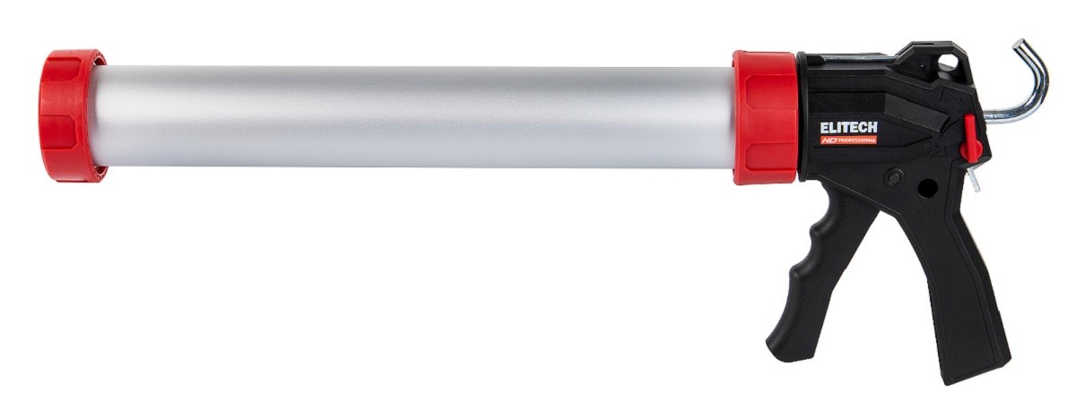 Пистолет для герметика ELITECH 710402 HD закрытый 600мл 207211 - изображение 2
