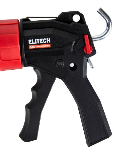 Пистолет для герметика ELITECH 710402 HD закрытый 600мл 207211 - изображение 5